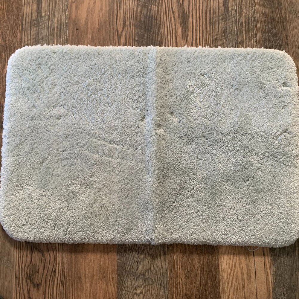 Light Green 37"x25" Plush Rectangular Rug Bathroom-Bedroom-Living Room
